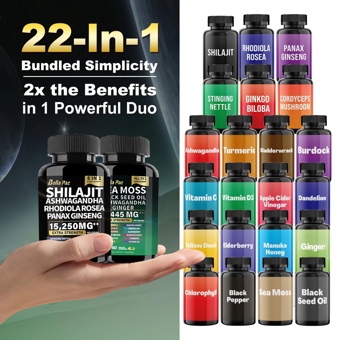 BellaPaz Herbal Supplement Bundle (2 Bottles)