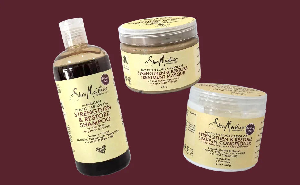 Shea Moisture Hair Set – Jamaican Black Castor Oil Masque