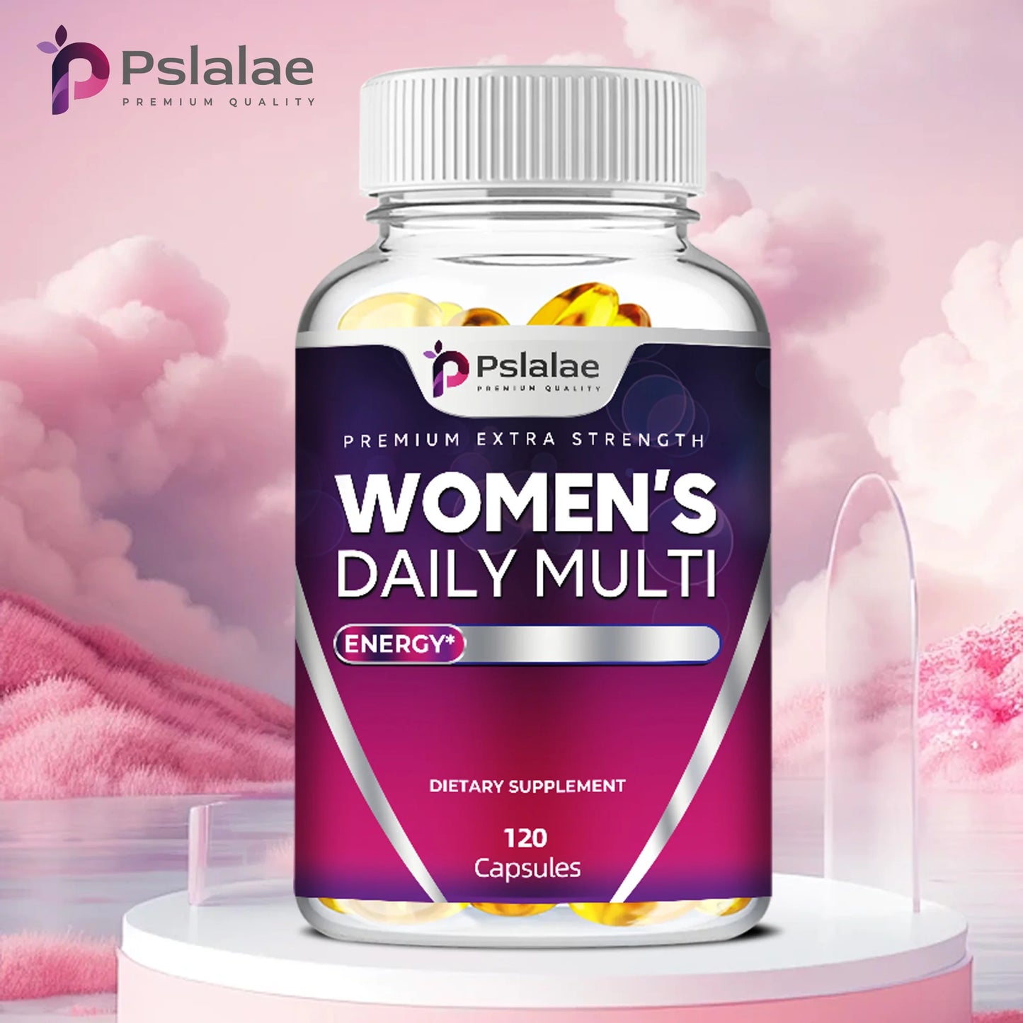 Women’s Daily Multivitamin Capsules – Heart, Brain, Skin & Hair (120 Ct)
