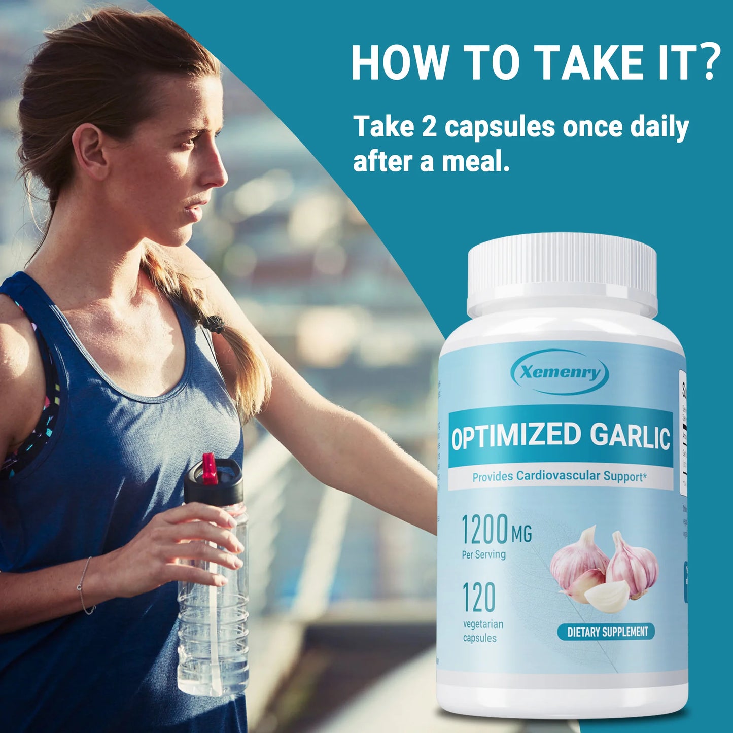 Optimized Garlic Supplement – Cholesterol, Heart & Immune Support