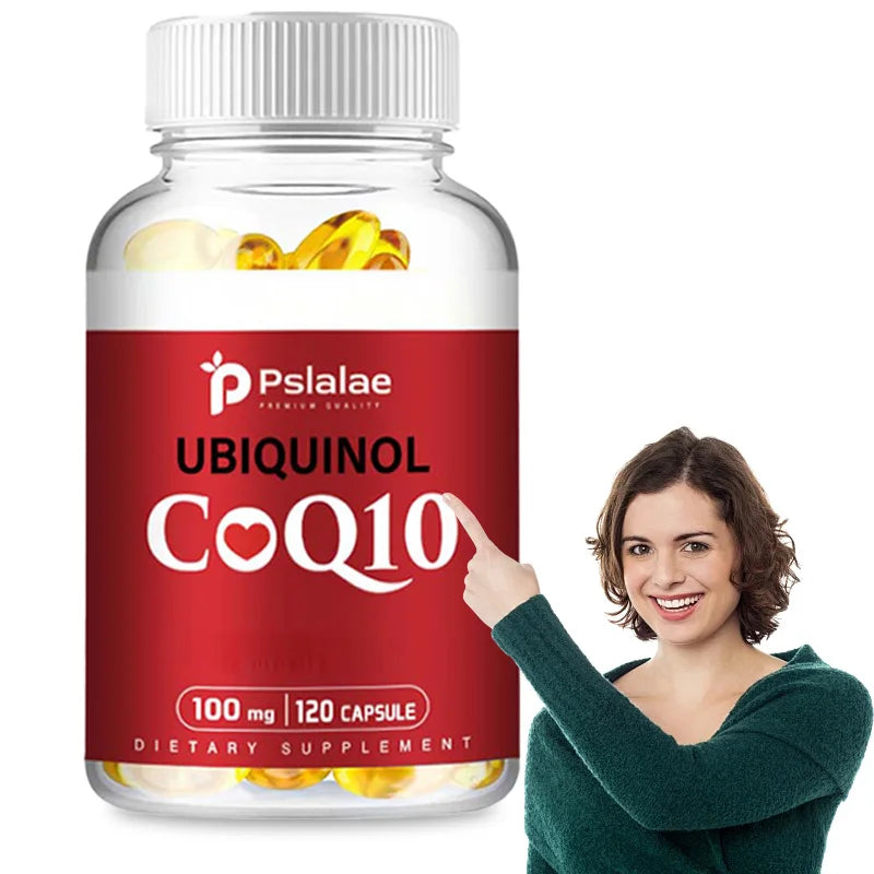 CoQ10 Capsules 100mg - Heart Healthy & Anti-Aging, Cardiovascular & Energy Supplement - 120 Capsules