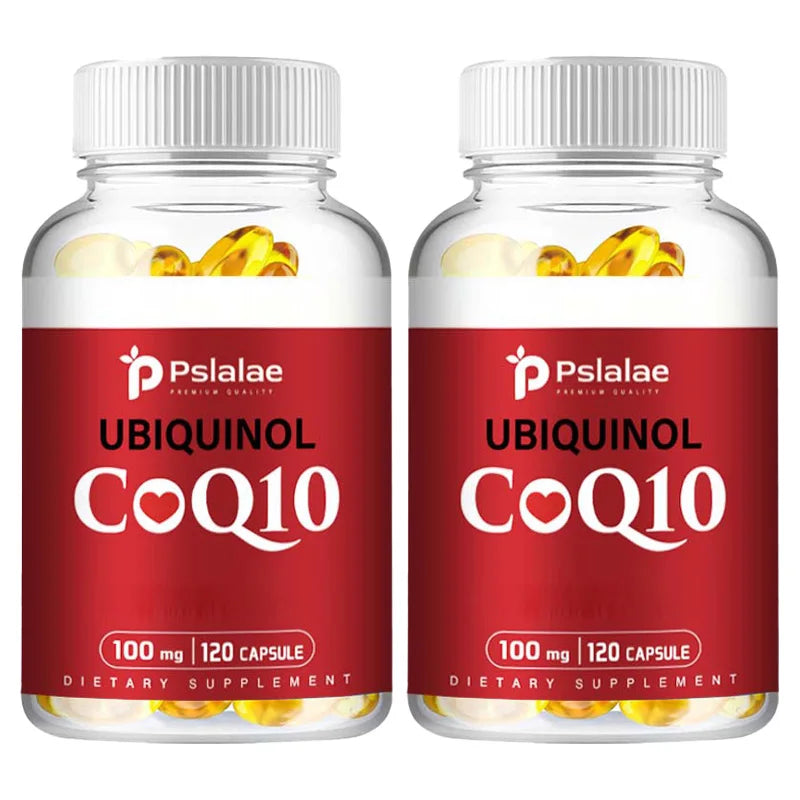CoQ10 Capsules 100mg - Heart Healthy & Anti-Aging, Cardiovascular & Energy Supplement - 120 Capsules