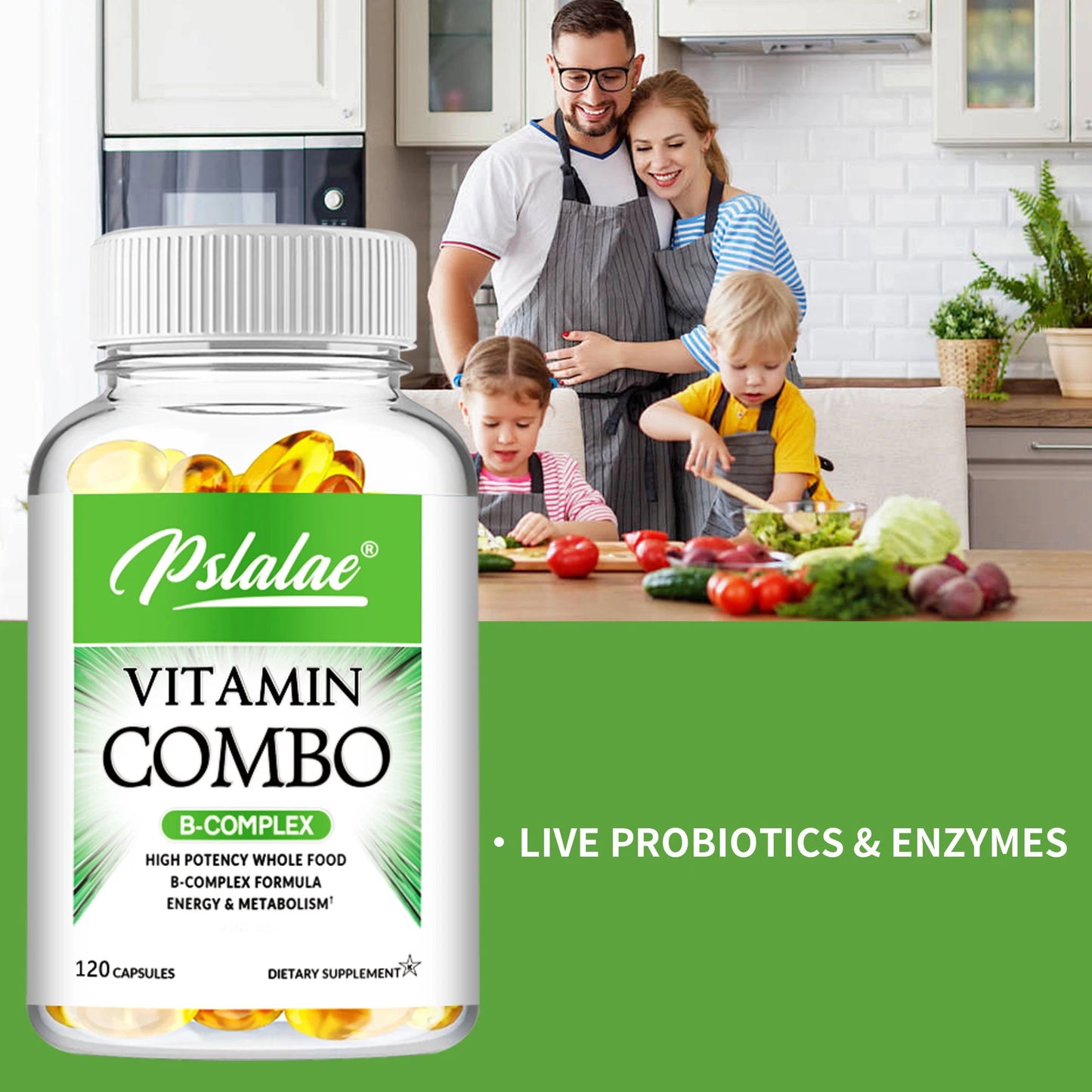 B Vitamin Complex – Energy & Nervous System (120 Caps)