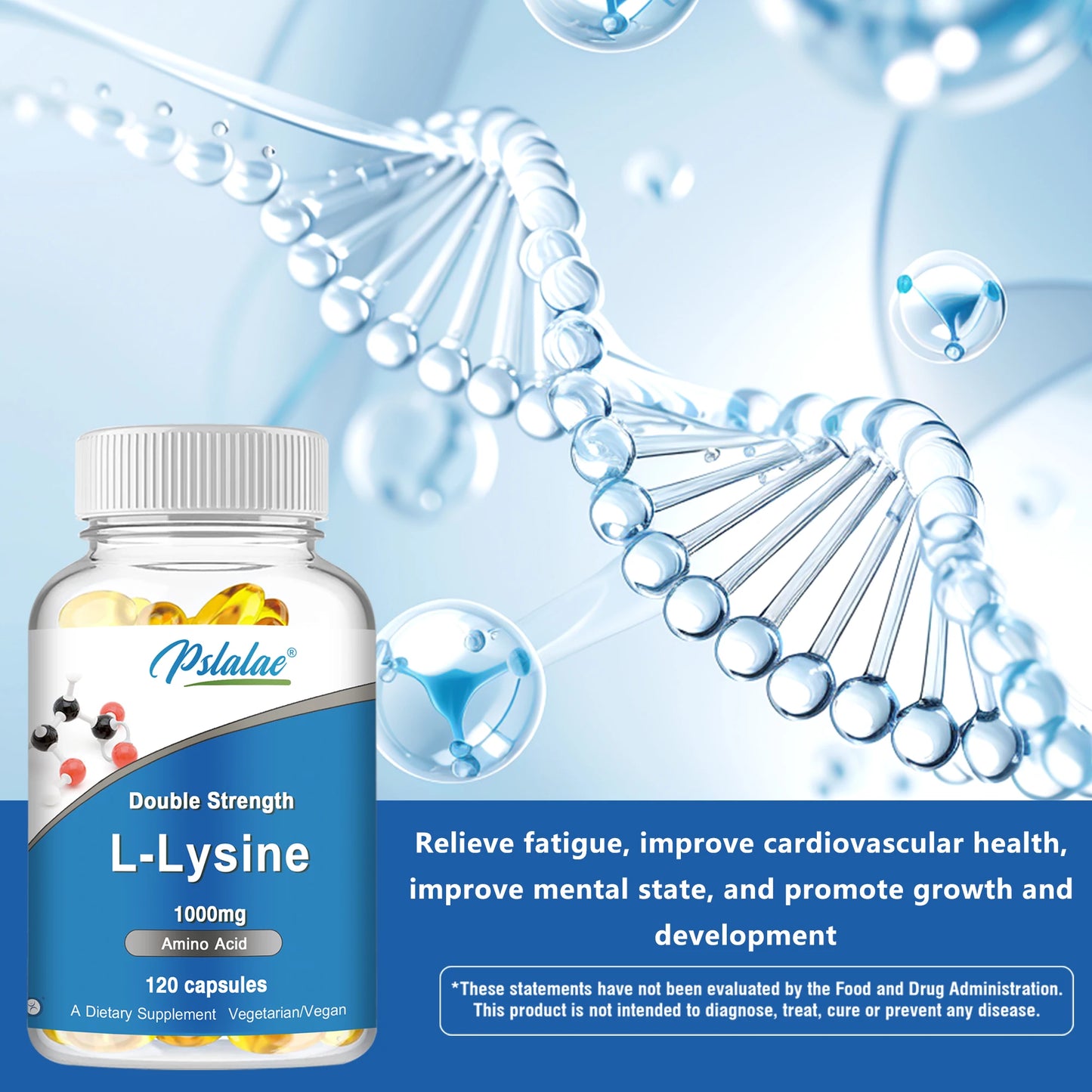 L-Lysine 1000mg – Collagen, Skin & Immune Function Support (120)