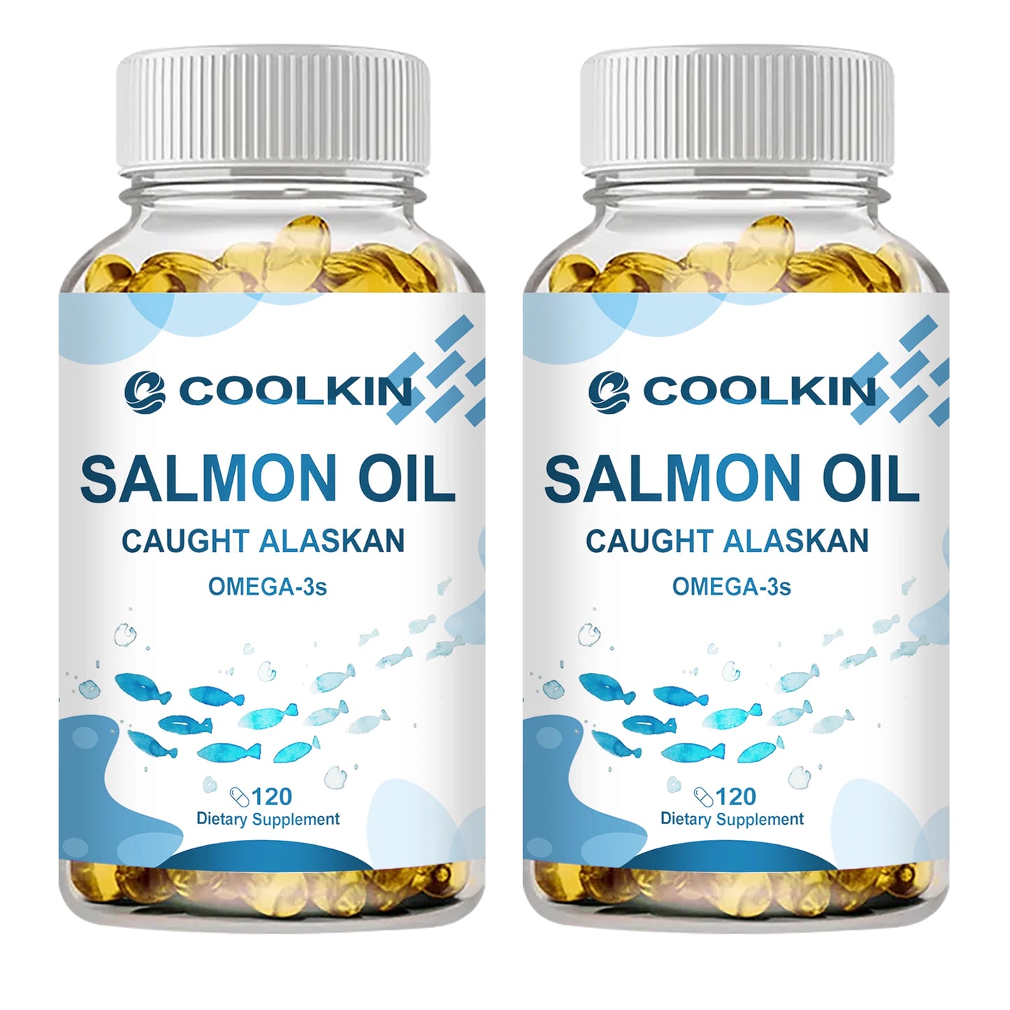 Salmon Oil Capsules (120) – Omega-3 EPA & DHA for Heart & Brain