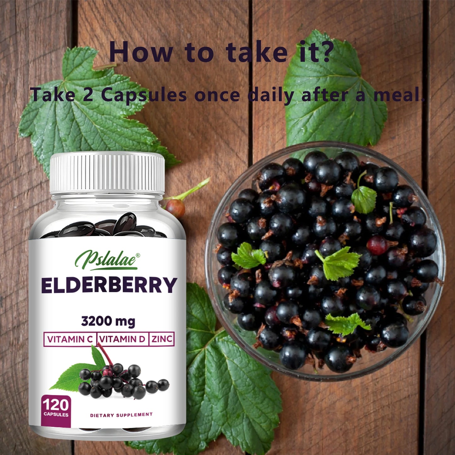 Elderberry Capsules (120) – Immune & Antioxidant Support