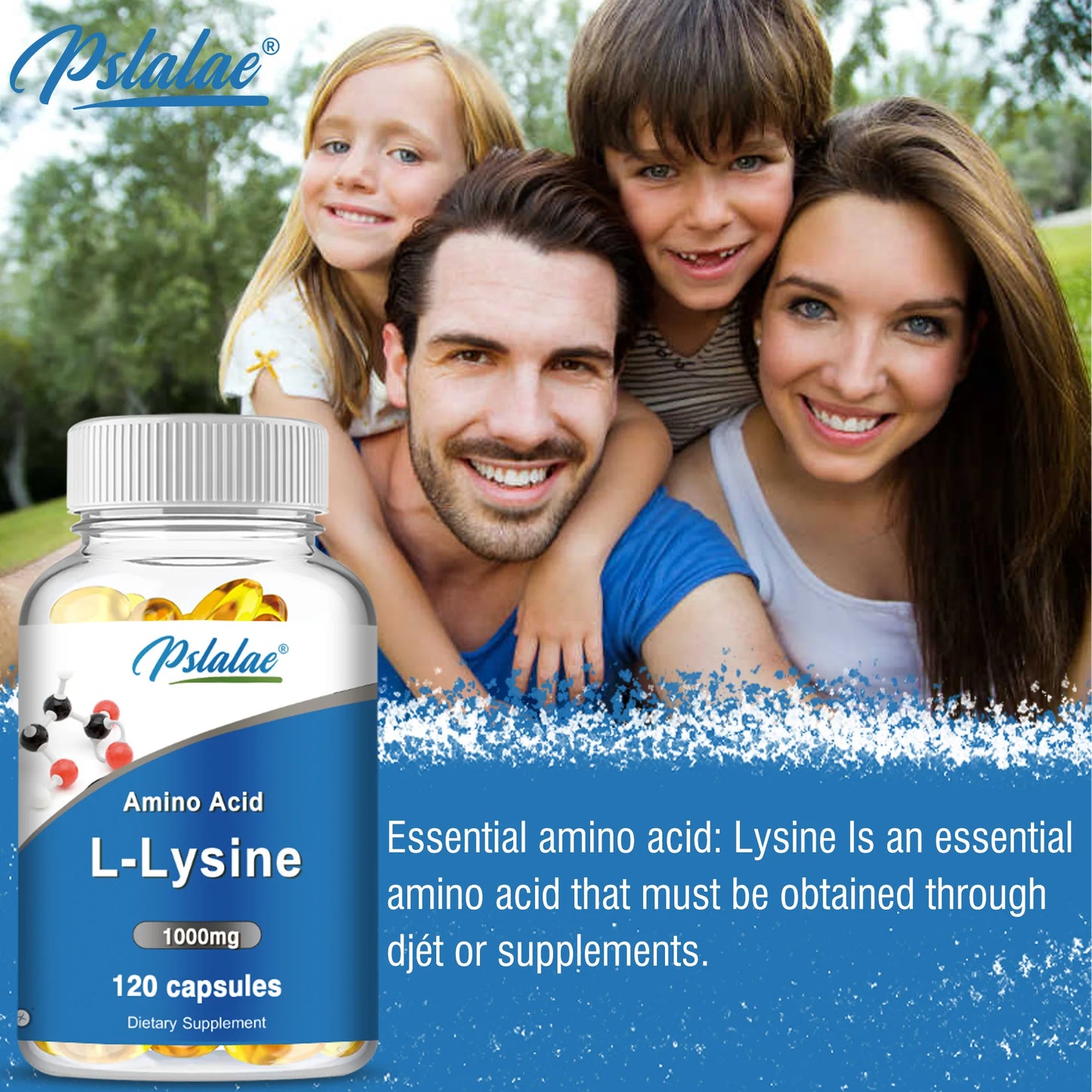 L-Lysine 1000mg – Collagen, Skin & Immune Function Support (120)