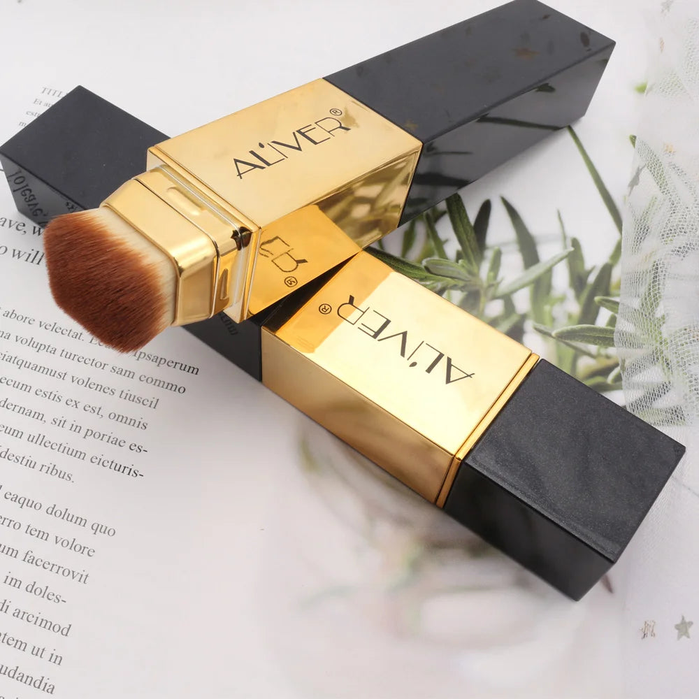 2-in-1 Ivory Foundation – Built-In Brush Concealer Makeup