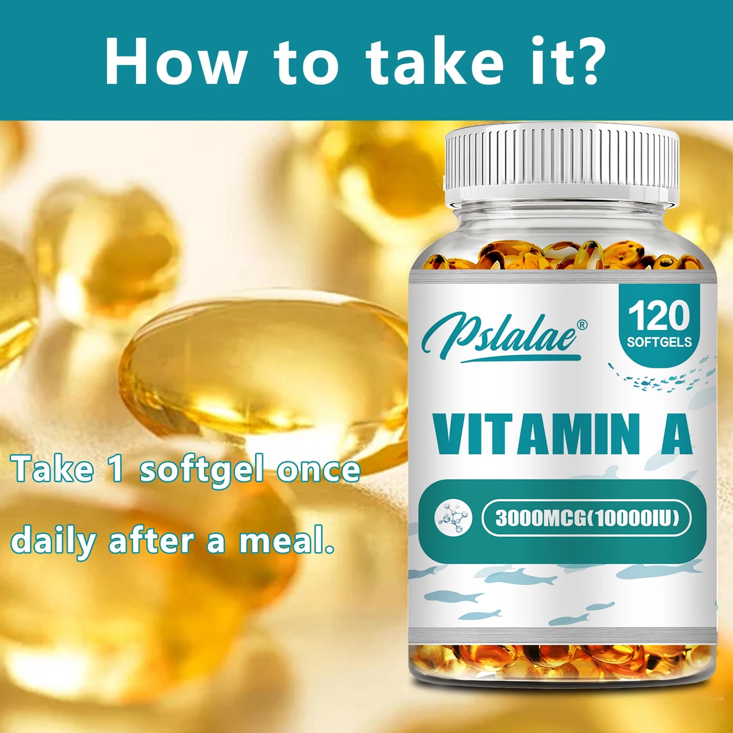 Vitamin A 3000mcg Capsules – Vision, Immune & Cellular Health (120)