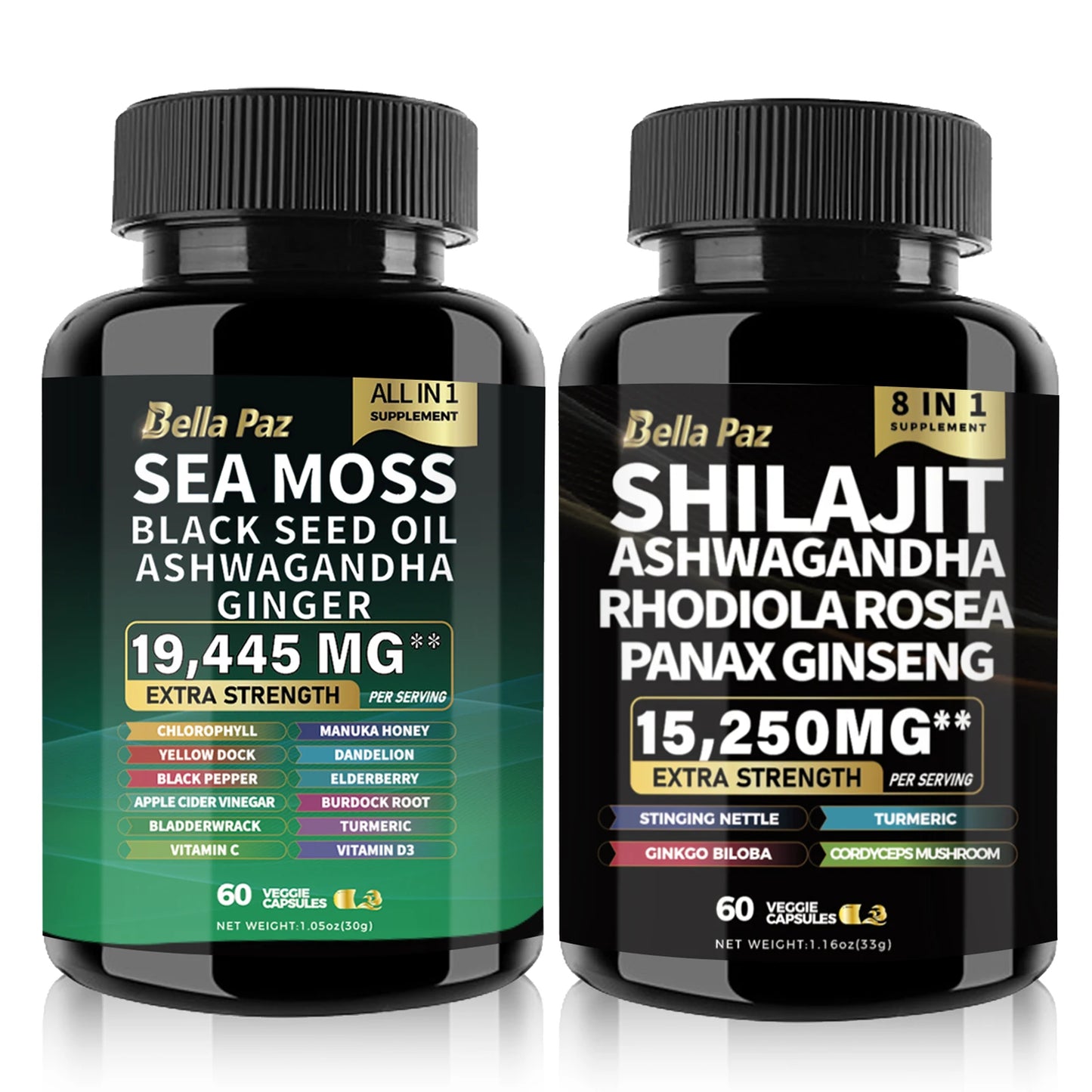 BellaPaz Herbal Supplement Bundle (2 Bottles)