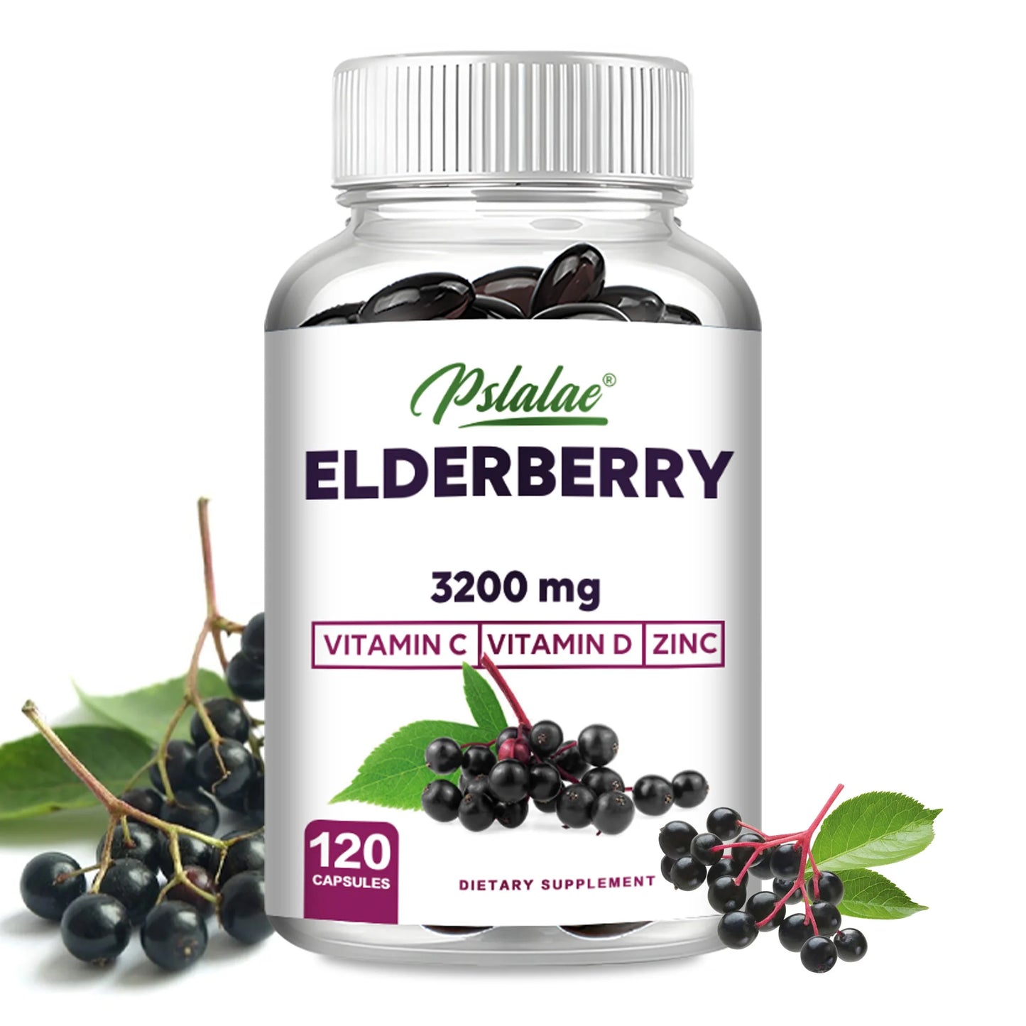Elderberry Supplement – Immune & Antioxidant Support (120 Ct)