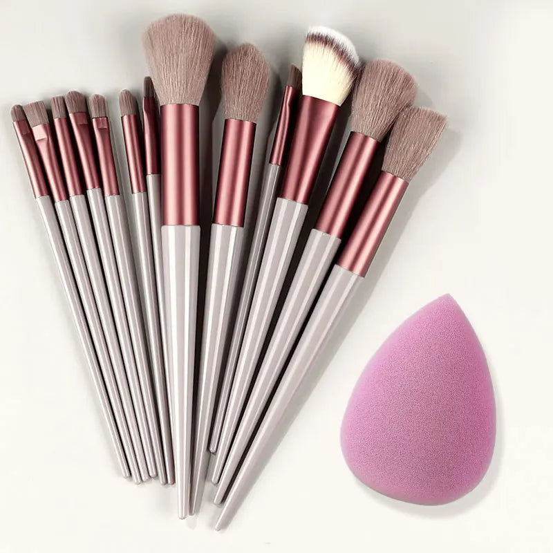 Makeup Brush Set (8–20pcs) – Foundation & Eyeshadow