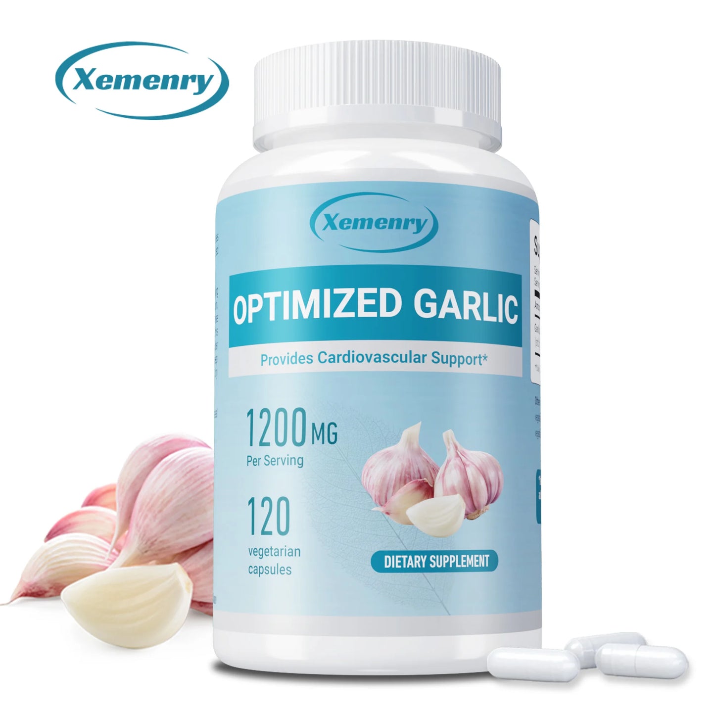 Optimized Garlic Supplement – Cholesterol, Heart & Immune Support