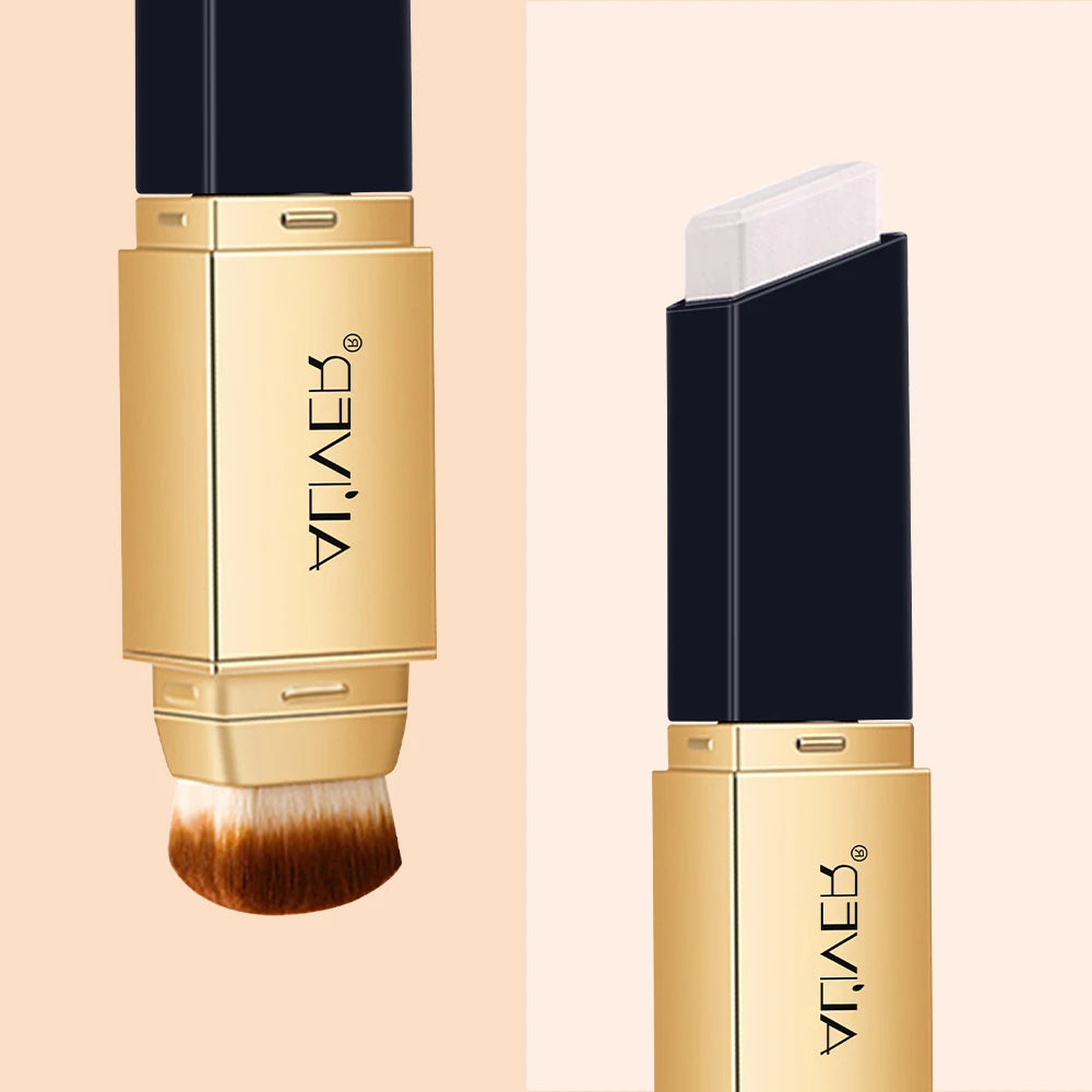 2-in-1 Ivory Foundation – Built-In Brush Concealer Makeup