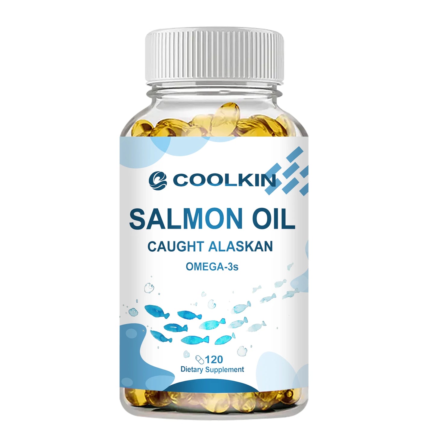 Salmon Oil Capsules (120) – Omega-3 EPA & DHA for Heart & Brain