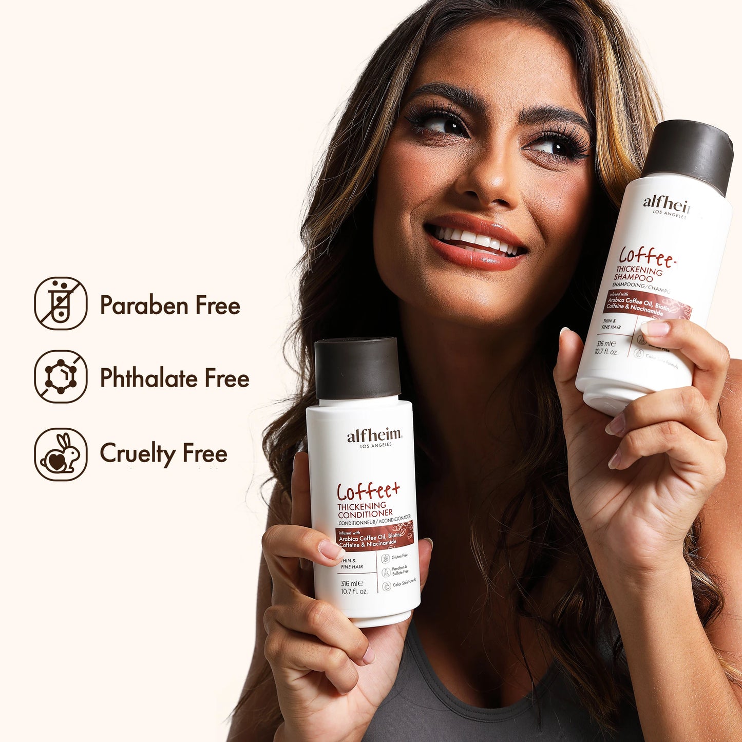 Coffee+ Thickening Shampoo & Conditioner – Volume & Shine