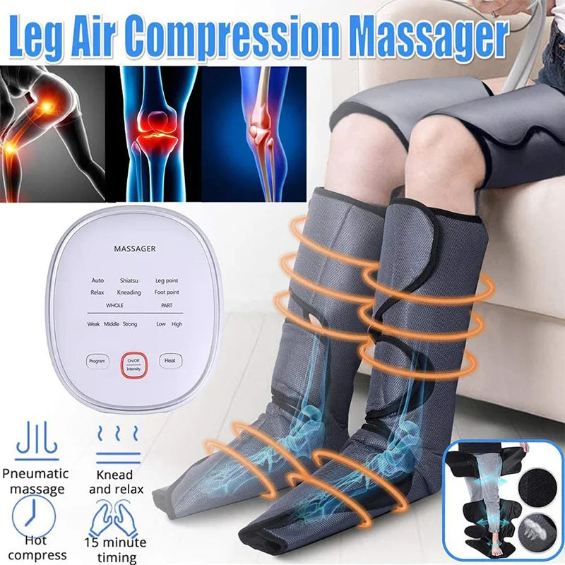 Foot and Leg Massager for Circulation and Relaxation with Heating Vibration Blood Circulation Lymphatic Drainage Pants Shape Leg