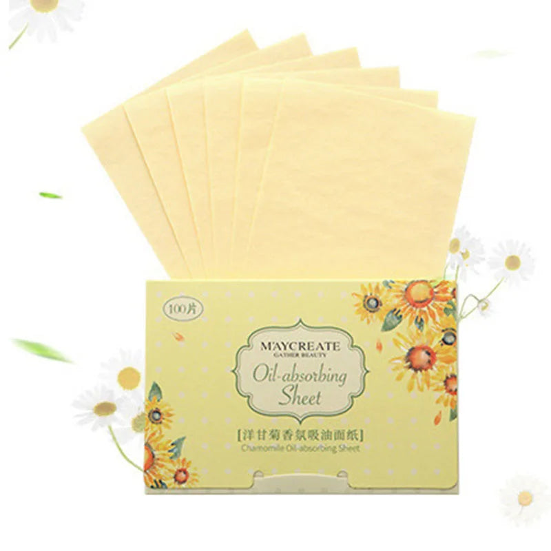 100PCS Oil Control Blotting Paper – Face Absorbent Wipes