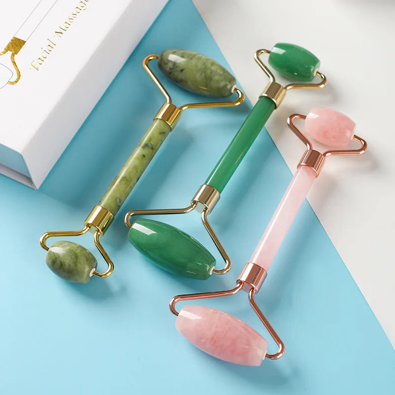 Jade Roller & Gua Sha Set – Face Lifting Massage Tools