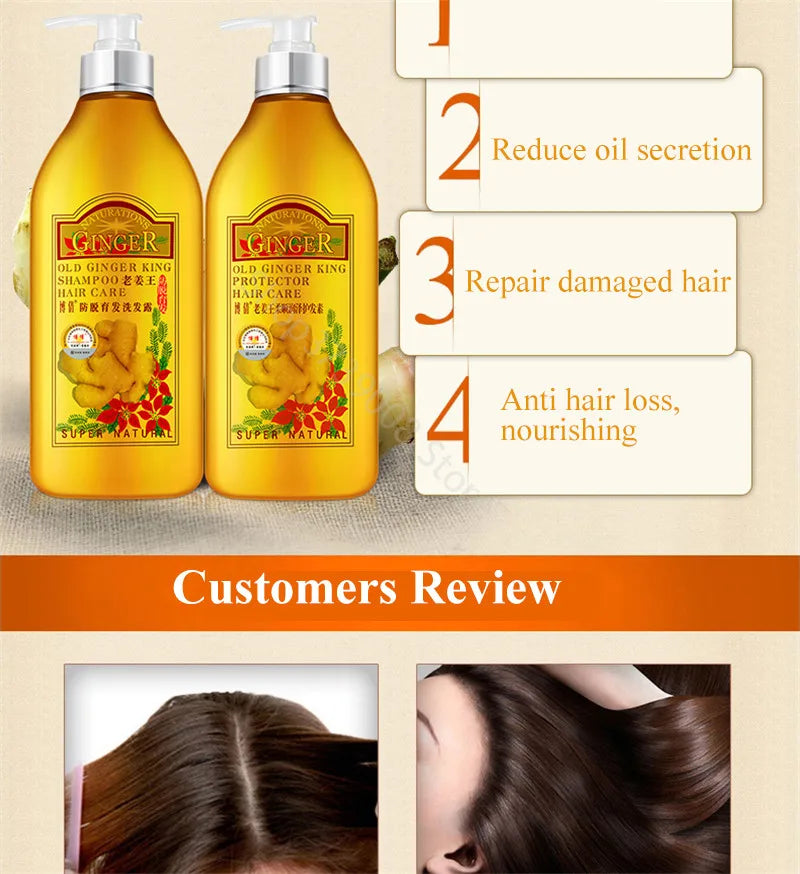 BOQIAN Ginger Shampoo & Conditioner – Root & Scalp Care