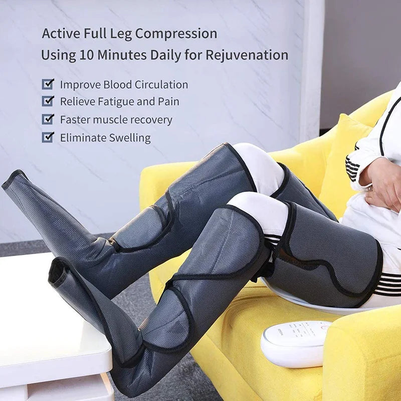 Foot and Leg Massager for Circulation and Relaxation with Heating Vibration Blood Circulation Lymphatic Drainage Pants Shape Leg