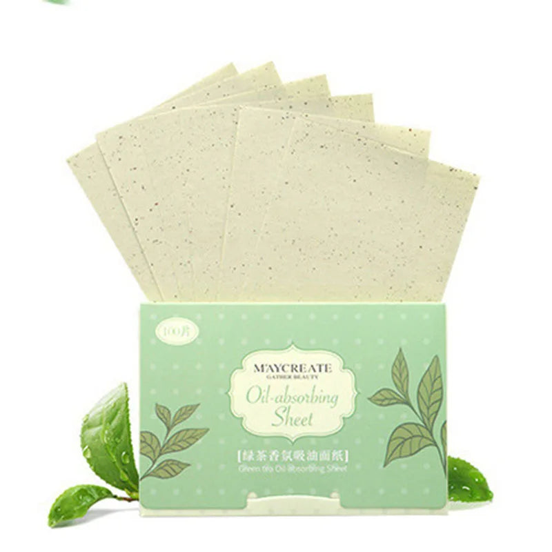 100PCS Oil Control Blotting Paper – Face Absorbent Wipes