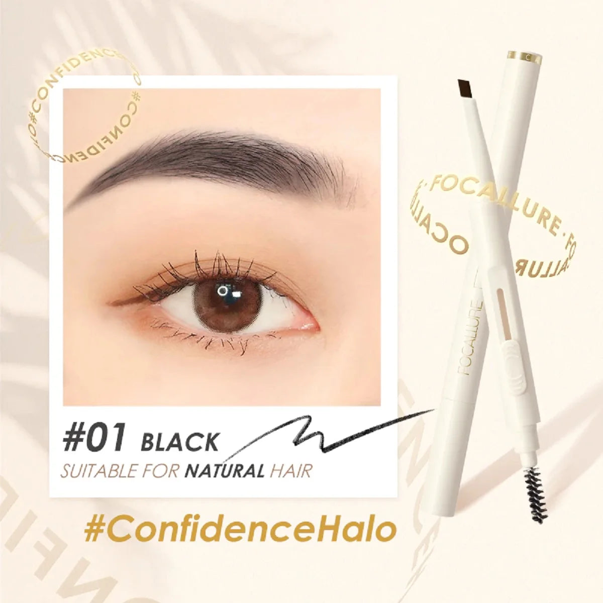 Focallure Eyebrow Pencil – 4 Colors, Waterproof