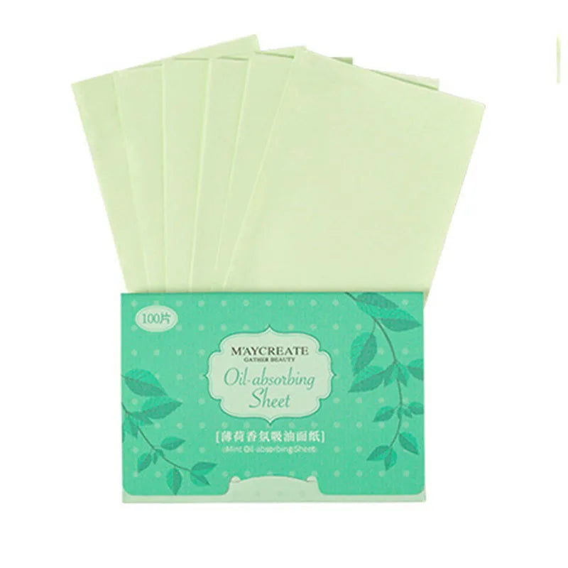100PCS Oil Control Blotting Paper – Face Absorbent Wipes