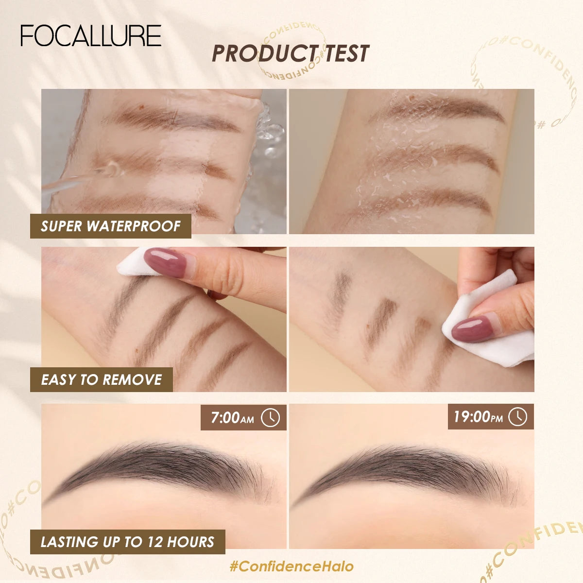 Focallure Eyebrow Pencil – 4 Colors, Waterproof