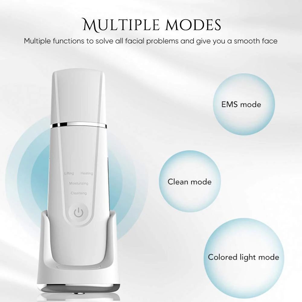 Wireless Ultrasonic Skin Scrubber – Hot Compress & Pore Care