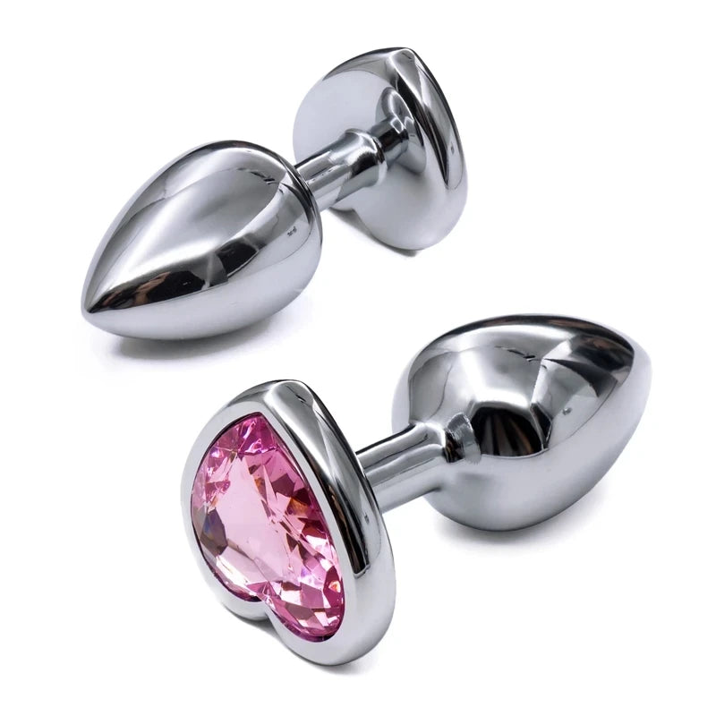 Crystal Metal Anal Beads Plug Set
