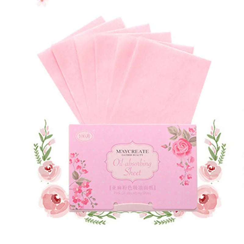 100PCS Oil Control Blotting Paper – Face Absorbent Wipes