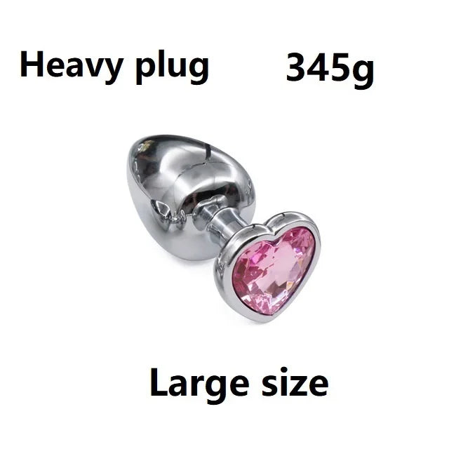 Crystal Metal Anal Beads Plug Set
