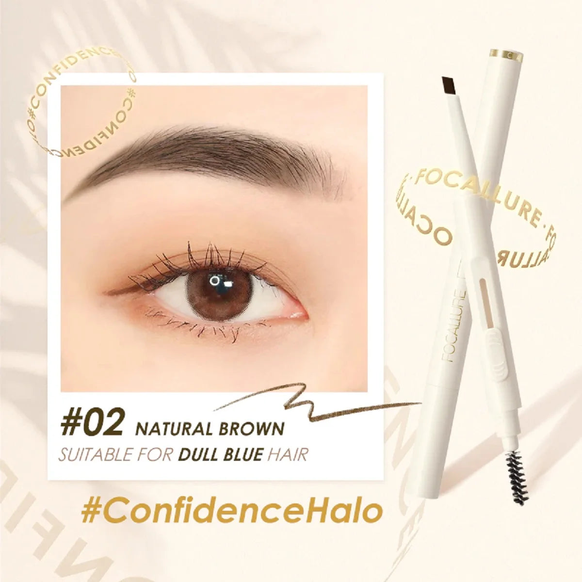 Focallure Eyebrow Pencil – 4 Colors, Waterproof