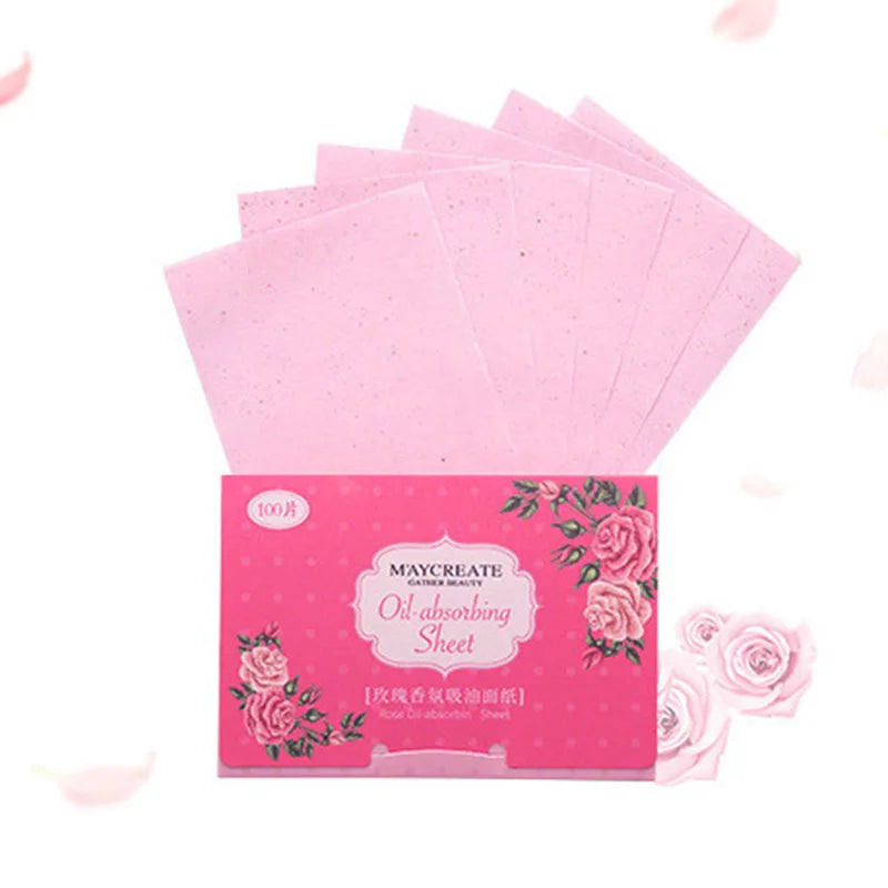 100PCS Oil Control Blotting Paper – Face Absorbent Wipes