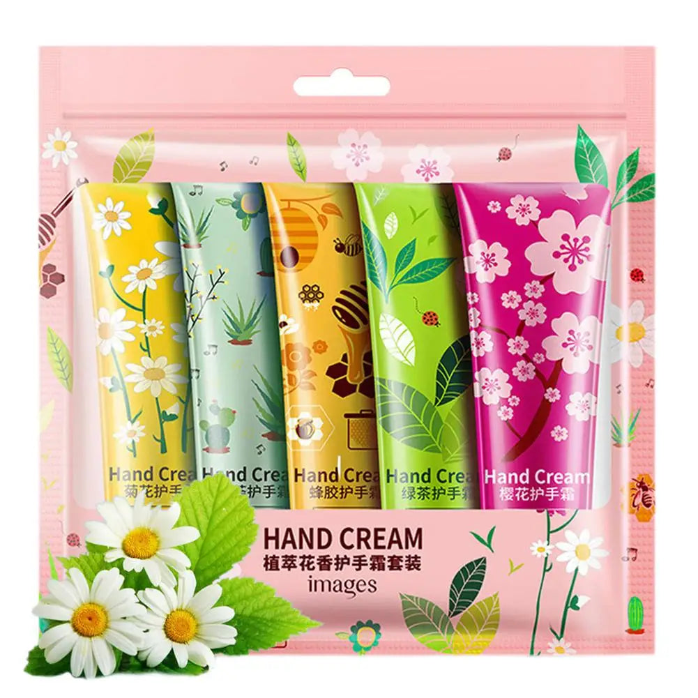 5PCS Hand Cream Travel Set – Shea Butter & Vitamin E