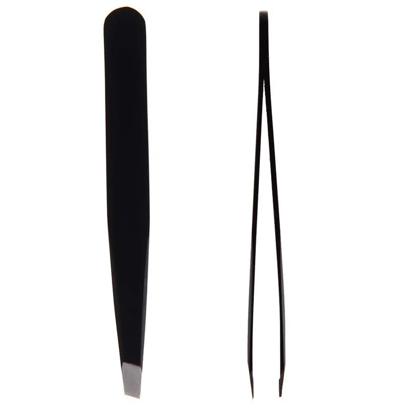 Stainless Steel Slant Tip Tweezer – Eyebrow & Facial Hair Removal