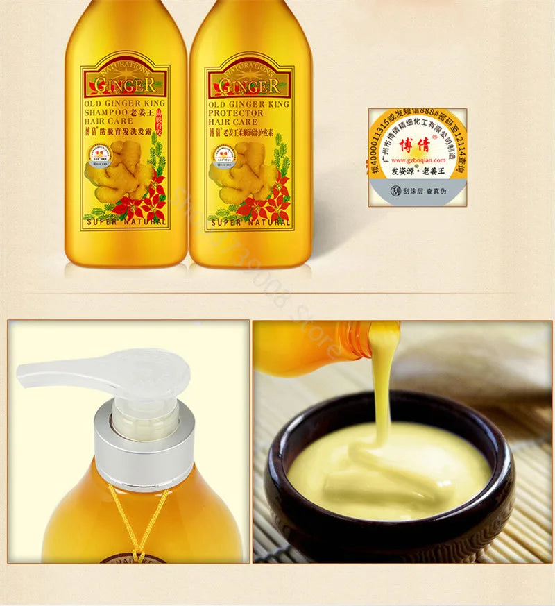 BOQIAN Ginger Shampoo & Conditioner – Root & Scalp Care