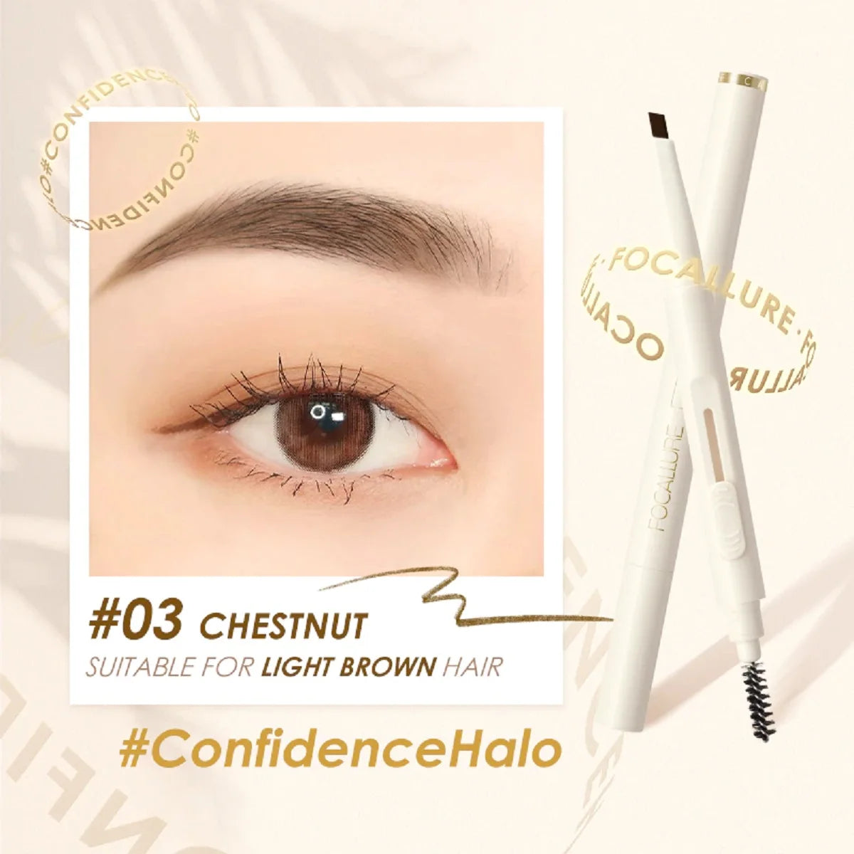 Focallure Eyebrow Pencil – 4 Colors, Waterproof