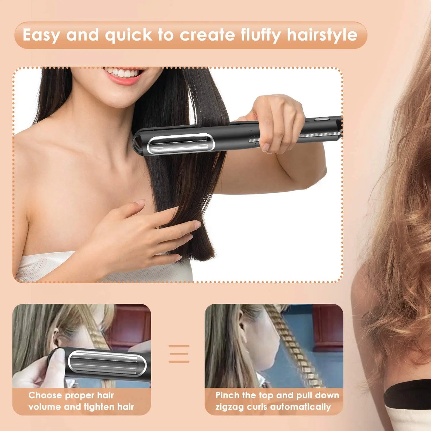 Automatic Hair Waver – Professional Corrugated Curling Iron