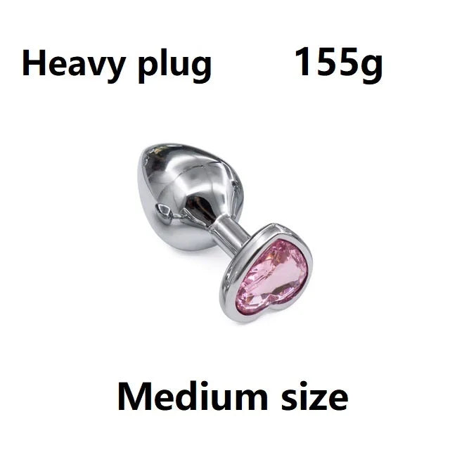 Crystal Metal Anal Beads Plug Set