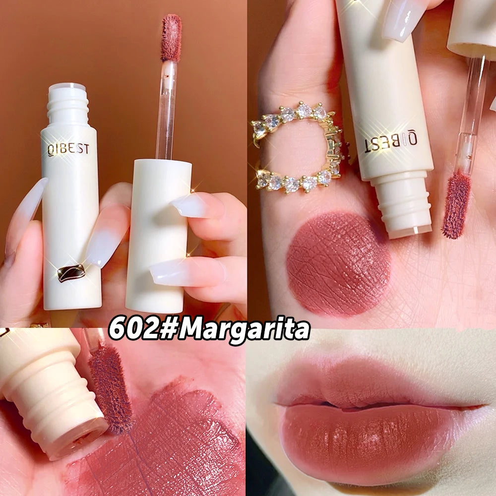 QIBEST 8 Colors Matte Lip Gloss – Waterproof Lip Tint