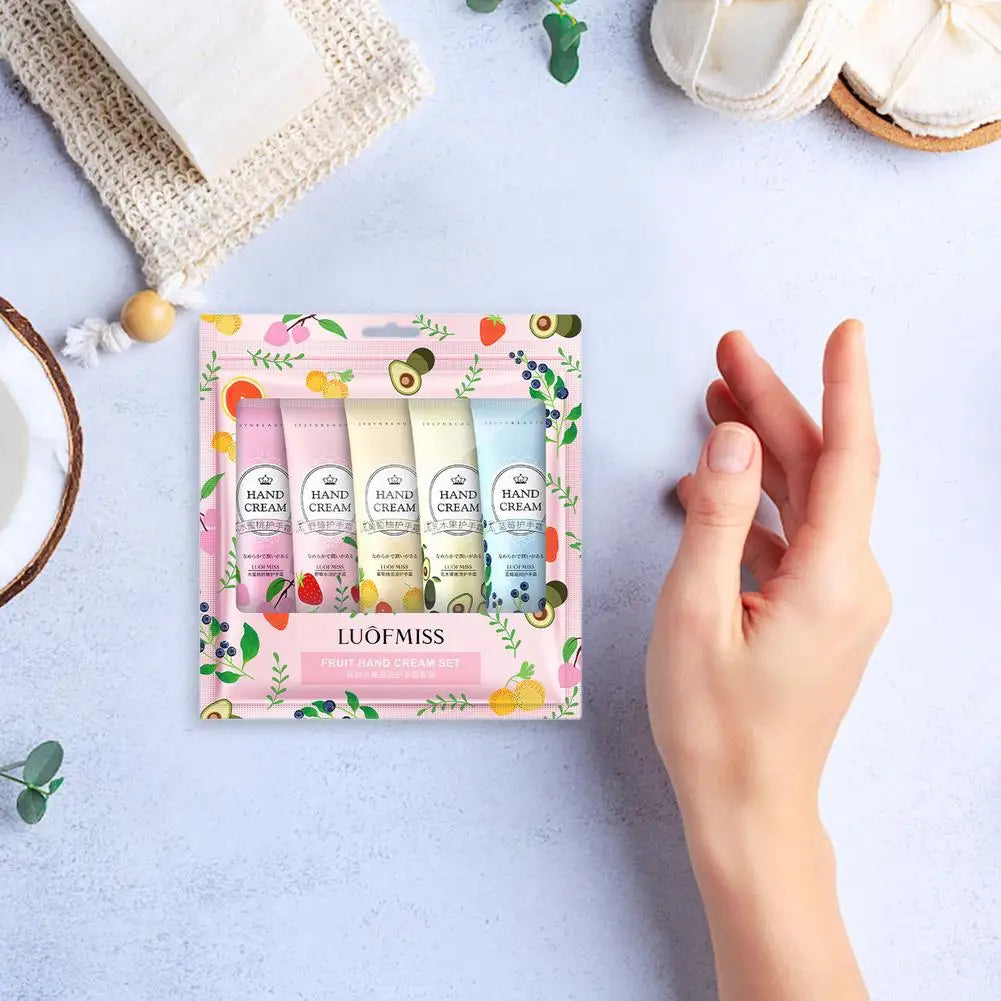 5PCS Hand Cream Travel Set – Shea Butter & Vitamin E
