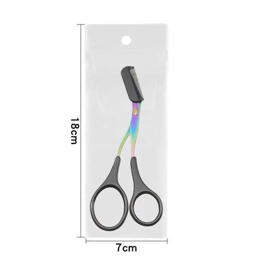 Eyebrow Scissors & Trimmer Kit – Razor & Comb Tool