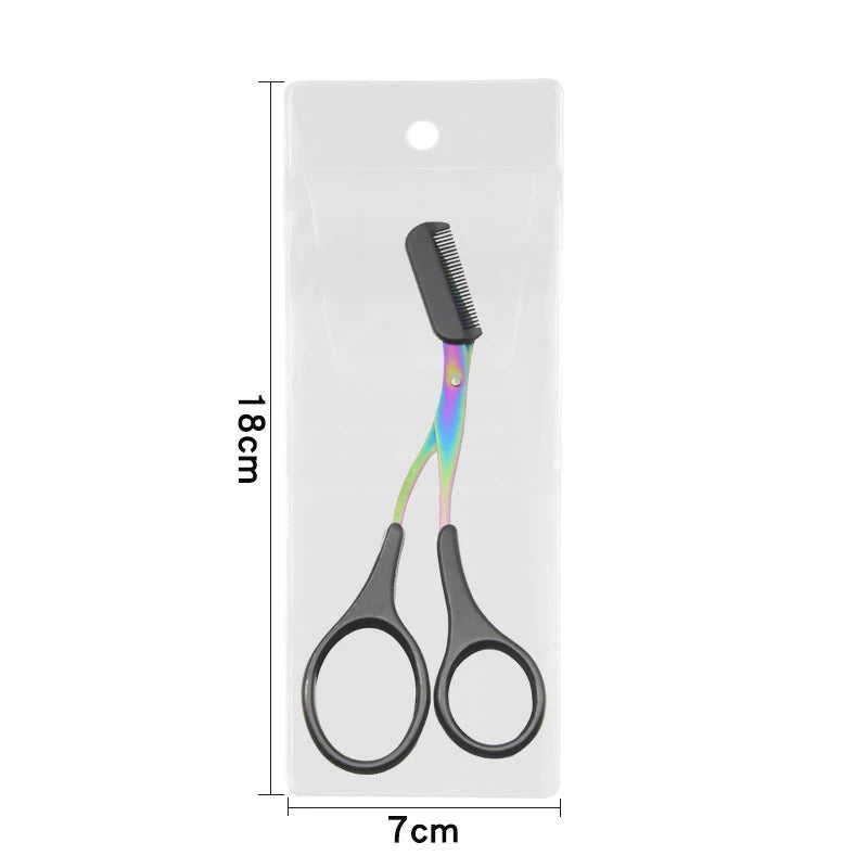 Eyebrow Scissors & Trimmer Kit – Razor & Comb Tool