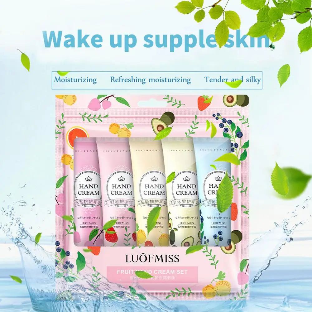 5PCS Hand Cream Travel Set – Shea Butter & Vitamin E