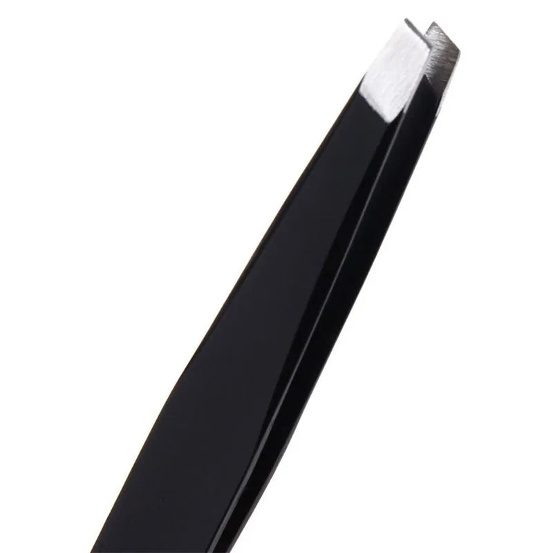 Stainless Steel Slant Tip Tweezer – Eyebrow & Facial Hair Removal