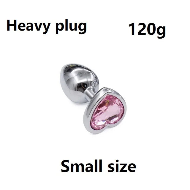 Crystal Metal Anal Beads Plug Set