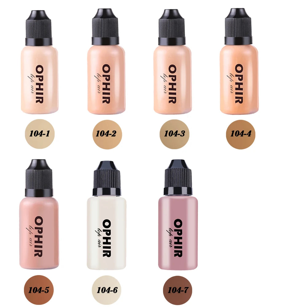 OPHIR Airbrush Makeup Foundation Ink – 3 Colors for Salon Use