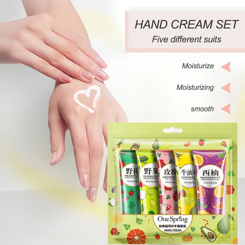 5PCS Hand Cream Travel Set – Shea Butter & Vitamin E